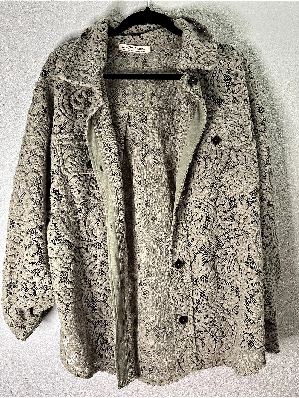Free People We The Free Lace Ruby in sage